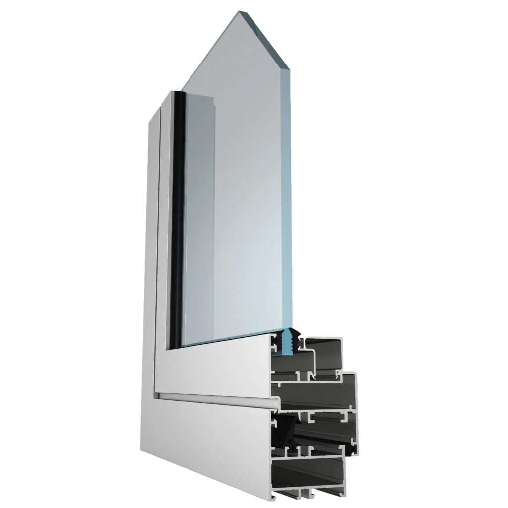Холодный алюминиевый профиль ALUTECH ALT C43 в разрезе